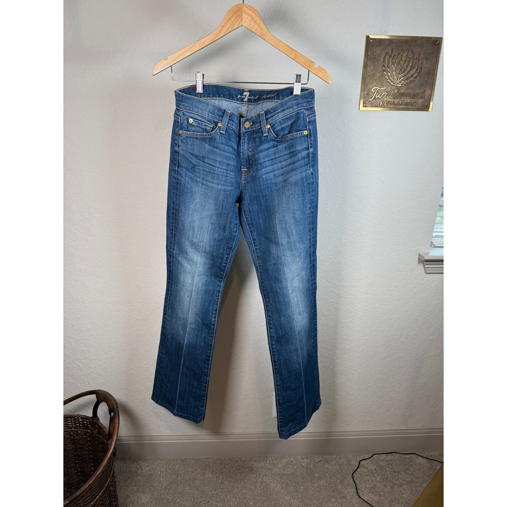 7 For All Mankind Women’s Boot Cut Jeans - Medium Blue Wash